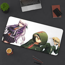 Load image into Gallery viewer, Kyoko, Makoto and Byakuya Mouse Pad (Desk Mat) On Desk
