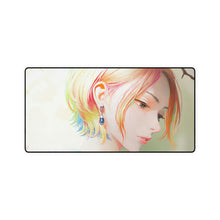 Load image into Gallery viewer, Anime Girl Blonde Short Hair Mouse Pad (Desk Mat)