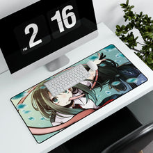 Load image into Gallery viewer, Tsuyu Asui Mouse Pad (Desk Mat) With Laptop