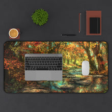 Load image into Gallery viewer, Anime Forest Mouse Pad (Desk Mat) With Laptop