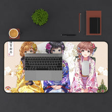 Load image into Gallery viewer, Masamune-kun's Revenge Aki Adagaki, Masamune Makabe, Neko Fujinomiya Mouse Pad (Desk Mat) With Laptop