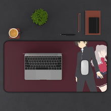 Load image into Gallery viewer, Yū Otosaka and Nao Tomori Together Minimalist Mouse Pad (Desk Mat) With Laptop