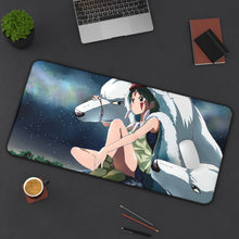 Load image into Gallery viewer, Princess Mononoke Mouse Pad (Desk Mat) On Desk