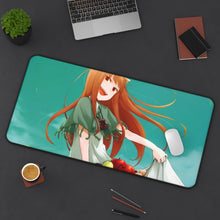Load image into Gallery viewer, Spice And Wolf Mouse Pad (Desk Mat) On Desk