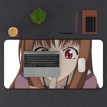 Load image into Gallery viewer, Spice And Wolf Mouse Pad (Desk Mat) With Laptop