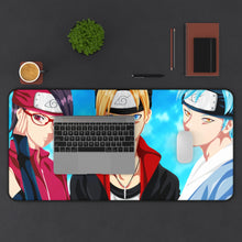Load image into Gallery viewer, Sarada Uchiha Boruto Uzumaki Mouse Pad (Desk Mat) With Laptop