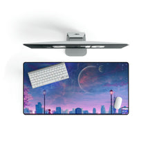 Load image into Gallery viewer, Anime, Boy, Riding, Bicycle, Moon, Night, City, Scenery, Mouse Pad (Desk Mat)