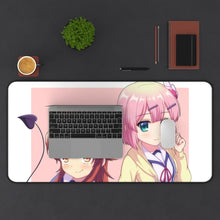 Load image into Gallery viewer, The Demon Girl Next Door Mouse Pad (Desk Mat) With Laptop