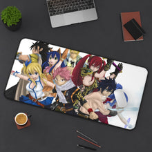 Load image into Gallery viewer, Fairy Tail Natsu Dragneel, Erza Scarlet, Gray Fullbuster, Lucy Heartfilia, Wendy Marvell Mouse Pad (Desk Mat) On Desk