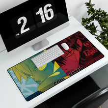 Load image into Gallery viewer, Black and Death Mouse Pad (Desk Mat) With Laptop