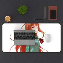 Load image into Gallery viewer, Spice And Wolf Mouse Pad (Desk Mat) With Laptop