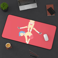 Load image into Gallery viewer, Yuuko and Mio from Nichijou Mouse Pad (Desk Mat) On Desk