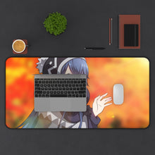 Load image into Gallery viewer, Laid-Back Camp Mouse Pad (Desk Mat) With Laptop