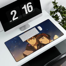 Load image into Gallery viewer, Your Name. Mouse Pad (Desk Mat) With Laptop