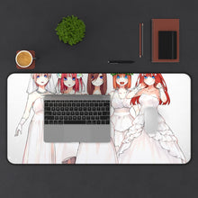 Load image into Gallery viewer, The Quintessential Quintuplets Miku Nakano, Itsuki Nakano, Nino Nakano, Yotsuba Nakano, Ichika Nakano Mouse Pad (Desk Mat) With Laptop