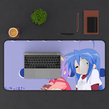 Load image into Gallery viewer, Lucky Star Konata Izumi, Tsukasa Hiiragi Mouse Pad (Desk Mat) With Laptop