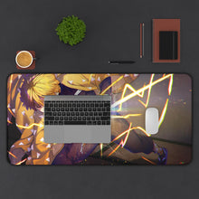 Load image into Gallery viewer, Zenitsu Agatsuma Mouse Pad (Desk Mat) With Laptop