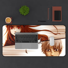 Load image into Gallery viewer, Spice And Wolf Mouse Pad (Desk Mat) With Laptop