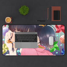 Load image into Gallery viewer, Mumei Mouse Pad (Desk Mat) With Laptop