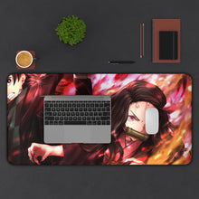Load image into Gallery viewer, Nezuko Kamado / Tanjirou Kamado Mouse Pad (Desk Mat) With Laptop