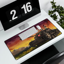 Load image into Gallery viewer, Girls und Panzer Mouse Pad (Desk Mat) With Laptop
