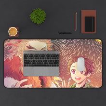 Load image into Gallery viewer, Demon Slayer: Kimetsu no Yaiba Mouse Pad (Desk Mat) With Laptop