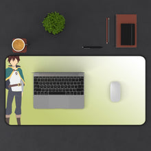 Load image into Gallery viewer, Kazuma Konosuba Minimalist Mouse Pad (Desk Mat) With Laptop