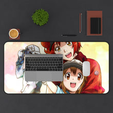 Load image into Gallery viewer, Cells At Work! Mouse Pad (Desk Mat) With Laptop