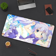 Load image into Gallery viewer, Is The Order A Rabbit? Mouse Pad (Desk Mat) On Desk