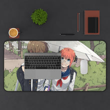 Load image into Gallery viewer, Kagura, Okita Sougo Mouse Pad (Desk Mat) With Laptop