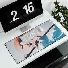 Load image into Gallery viewer, Tanjiro Kamado, Katana, Mask, Kimetsu no Yaiba, Mouse Pad (Desk Mat)