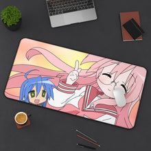 Load image into Gallery viewer, Lucky Star Konata Izumi, Miyuki Takara Mouse Pad (Desk Mat) On Desk