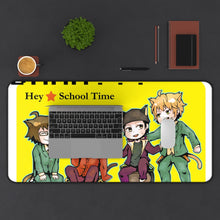 Load image into Gallery viewer, Durarara!! Izaya Orihara, Shizuo Heiwajima, Shinra Kishitani Mouse Pad (Desk Mat) With Laptop