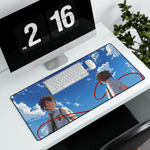 Load image into Gallery viewer, Your Name. Mouse Pad (Desk Mat) With Laptop