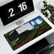 Load image into Gallery viewer, Anime Train Station Mouse Pad (Desk Mat) With Laptop