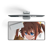 Load image into Gallery viewer, Girl With Cat Mouse Pad (Desk Mat) On Desk