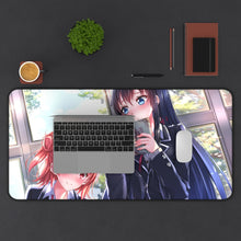 Load image into Gallery viewer, My Teen Romantic Comedy SNAFU Yukino Yukinoshita, Yui Yuigahama Mouse Pad (Desk Mat) With Laptop