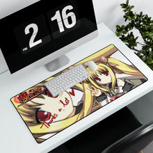 Load image into Gallery viewer, Magical Girl Lyrical Nanoha Mouse Pad (Desk Mat) With Laptop