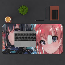 Load image into Gallery viewer, Yukino Yukinoshita, Yui Yuigahama Mouse Pad (Desk Mat) With Laptop