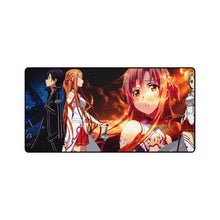 Load image into Gallery viewer, Kirito and Asuna Mouse Pad (Desk Mat)