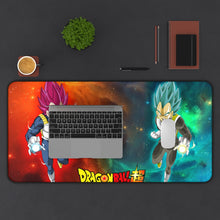 Load image into Gallery viewer, Vegeta SSJ God and Vegeta SSJ God SSJ Mouse Pad (Desk Mat) With Laptop