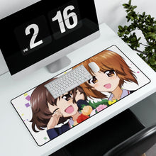 Load image into Gallery viewer, Girls und Panzer Mouse Pad (Desk Mat) With Laptop