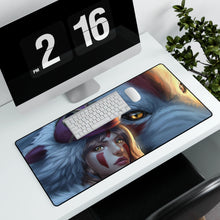 Load image into Gallery viewer, Princess Mononoke Mouse Pad (Desk Mat) With Laptop