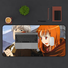 Load image into Gallery viewer, Spice And Wolf Mouse Pad (Desk Mat) With Laptop