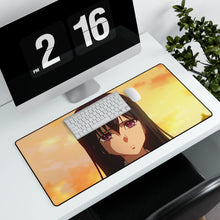 Load image into Gallery viewer, Mei Aihara Sunset Mouse Pad (Desk Mat) With Laptop