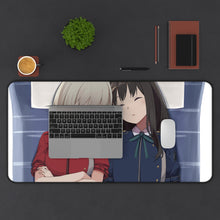 Load image into Gallery viewer, Lycoris Recoil Takina Inoue, Chisato Nishikigi Mouse Pad (Desk Mat) With Laptop