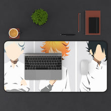 Load image into Gallery viewer, The Promised Neverland Ray, Norman, Emma Mouse Pad (Desk Mat) With Laptop