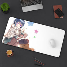 Load image into Gallery viewer, Laid-Back Camp Mouse Pad (Desk Mat) On Desk
