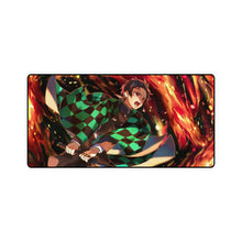 Load image into Gallery viewer, Tanjiro Kamado, Flame, Katana, Kimetsu no Yaiba, Mouse Pad (Desk Mat)