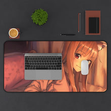 Load image into Gallery viewer, Spice And Wolf Mouse Pad (Desk Mat) With Laptop